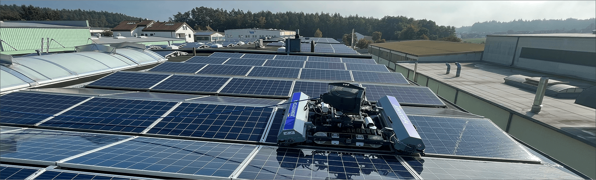 Fotovoltaické panely po čištění